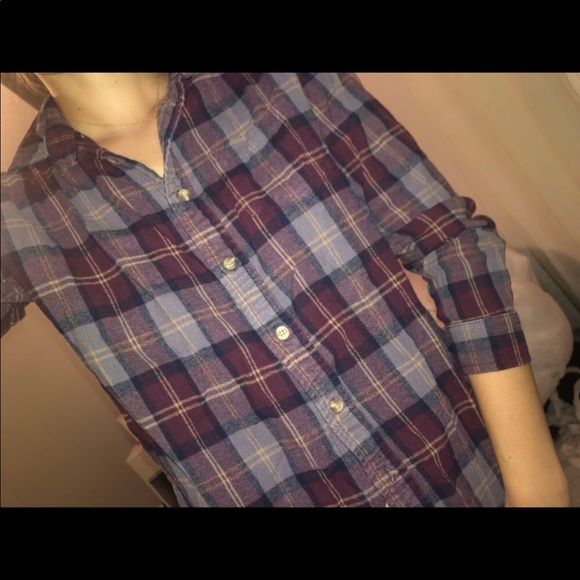 Brandy Melville Plaid Shirt - Picture 2 of 3